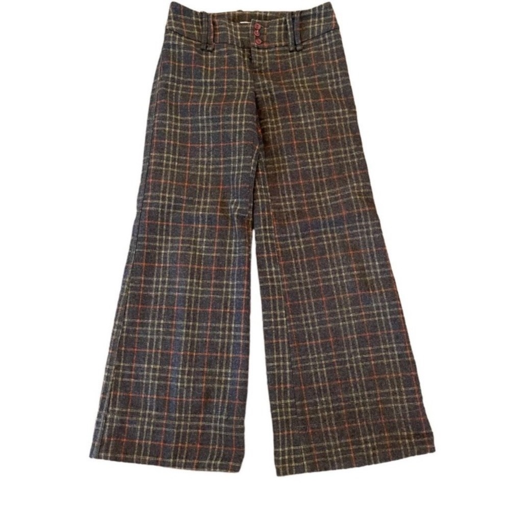Free People Wide Leg Wool Trousers